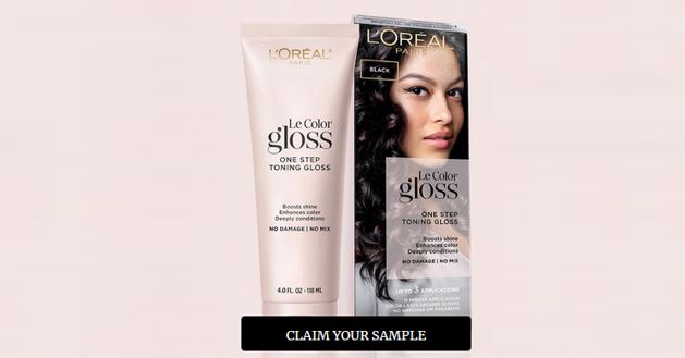 Free L’Oreal Paris Le Color Gloss In-Shower Toning Gloss Sample